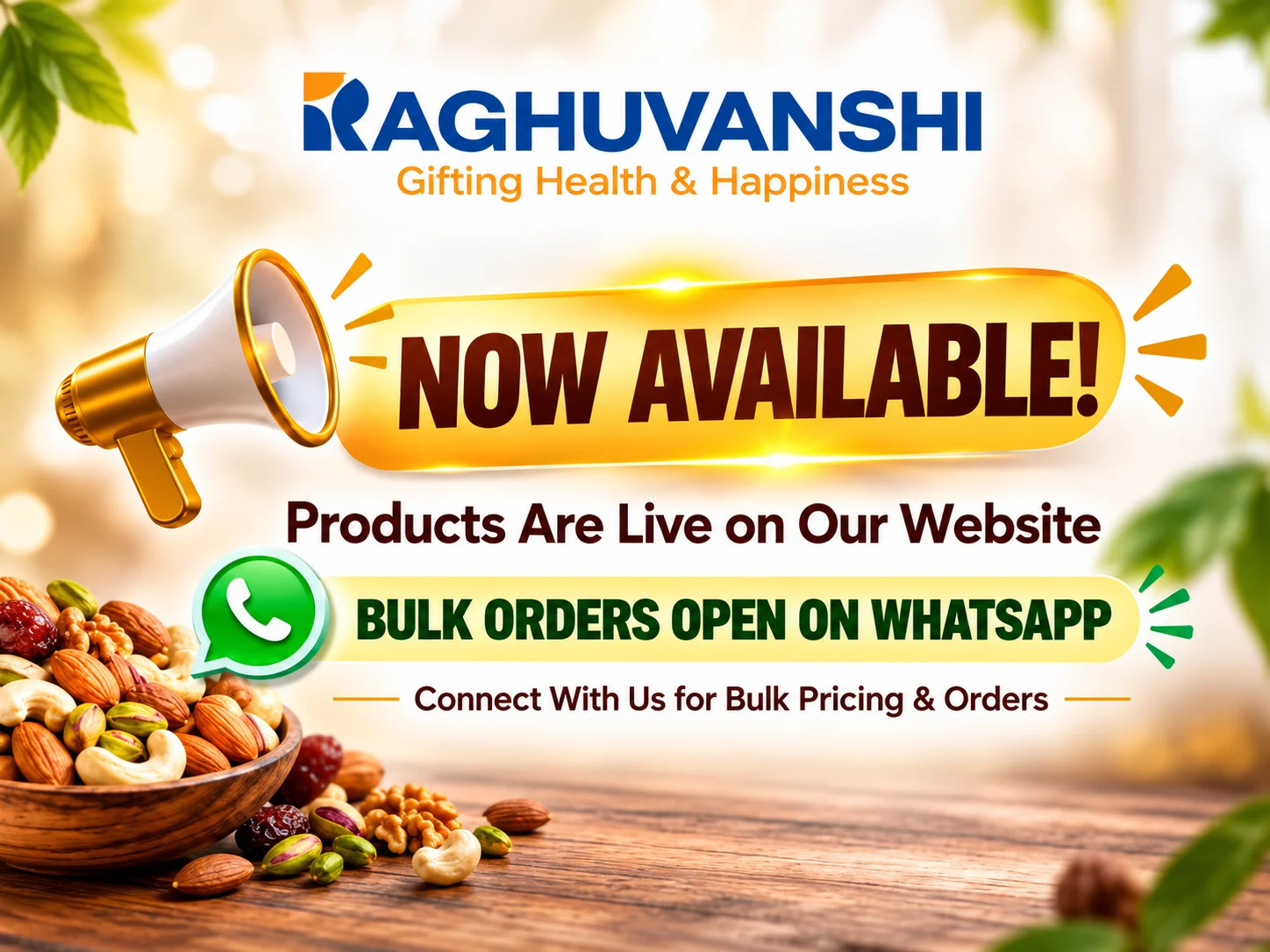 Raghuvanshi Products Now Available