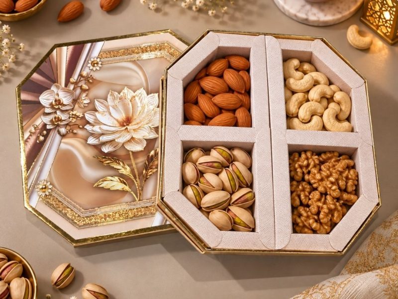 4 Compartment Dry Fruit Box 1048