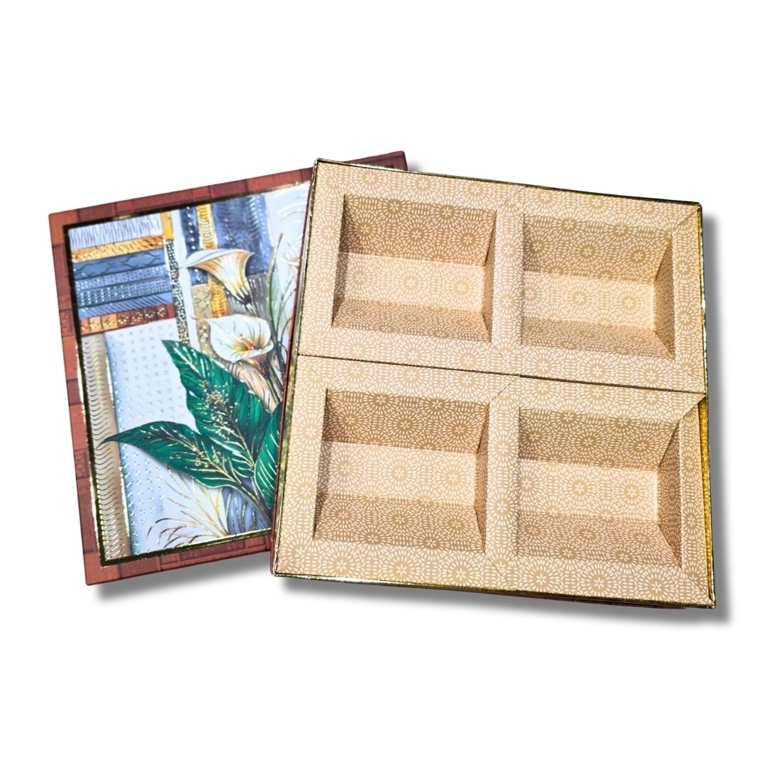 4 Compartment Dry Fruit Box 2602 - Image 2