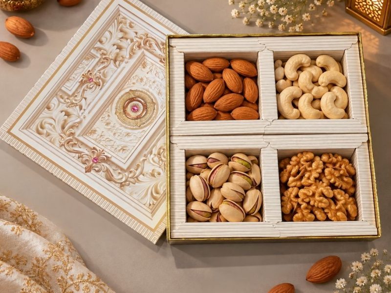 4 Compartment Dry Fruit Box 2604