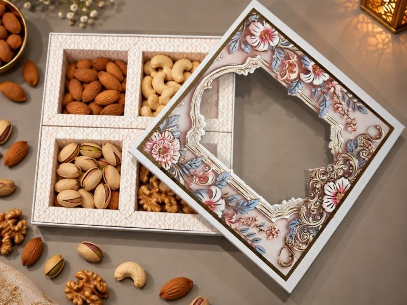 4 Compartment Dry Fruit Box 2609