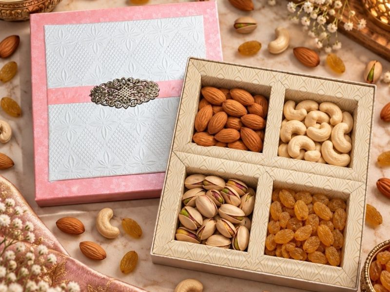 4 Compartment Dry Fruit Box 2626