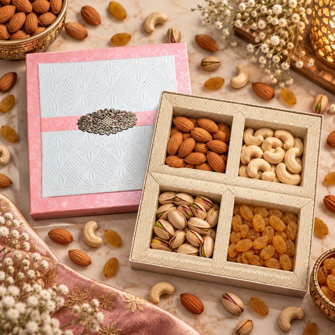 4 Compartment Dry Fruit Box 2626