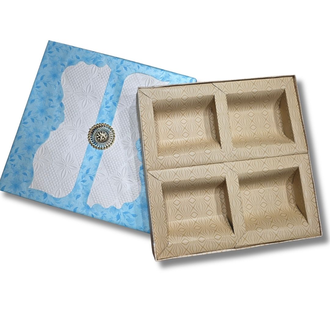 4 Compartment Dry Fruit Box 2627 - Image 4