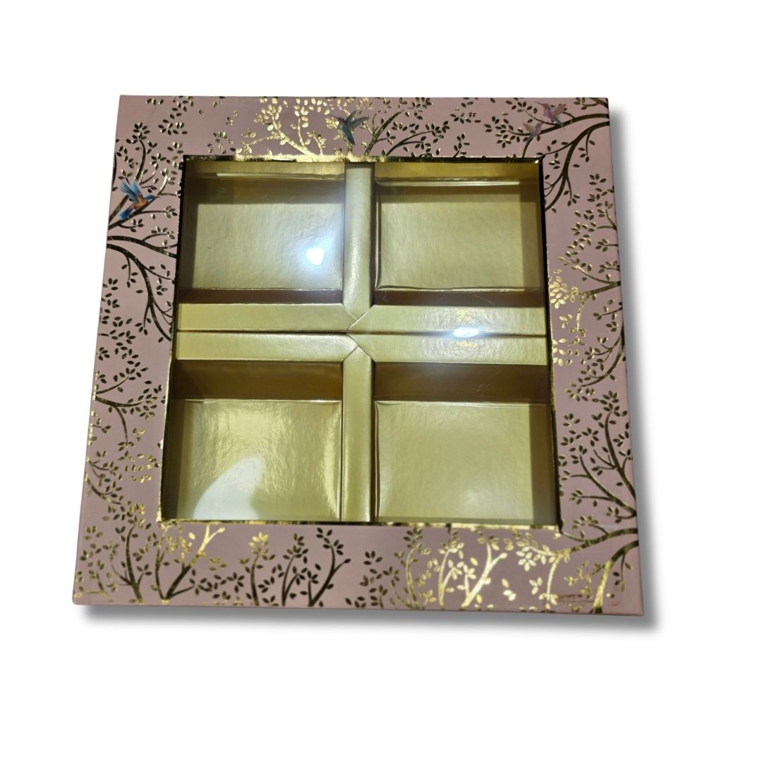 4 Compartment Dry Fruit Box K CREAM - Image 2