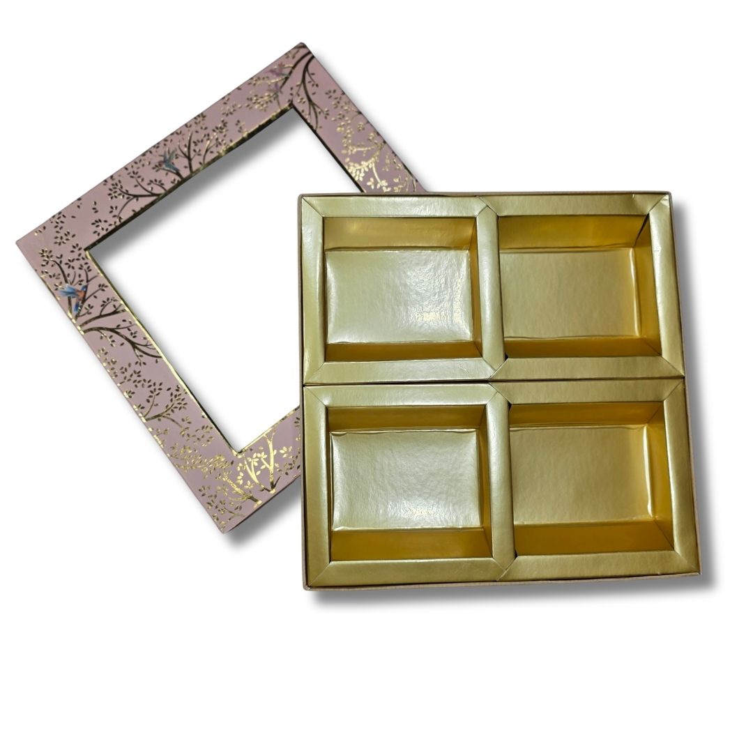4 Compartment Dry Fruit Box K CREAM - Image 4