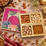 4 Compartment Dry Fruit Box K PINK