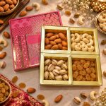 4 Compartment Dry Fruit Box K RED