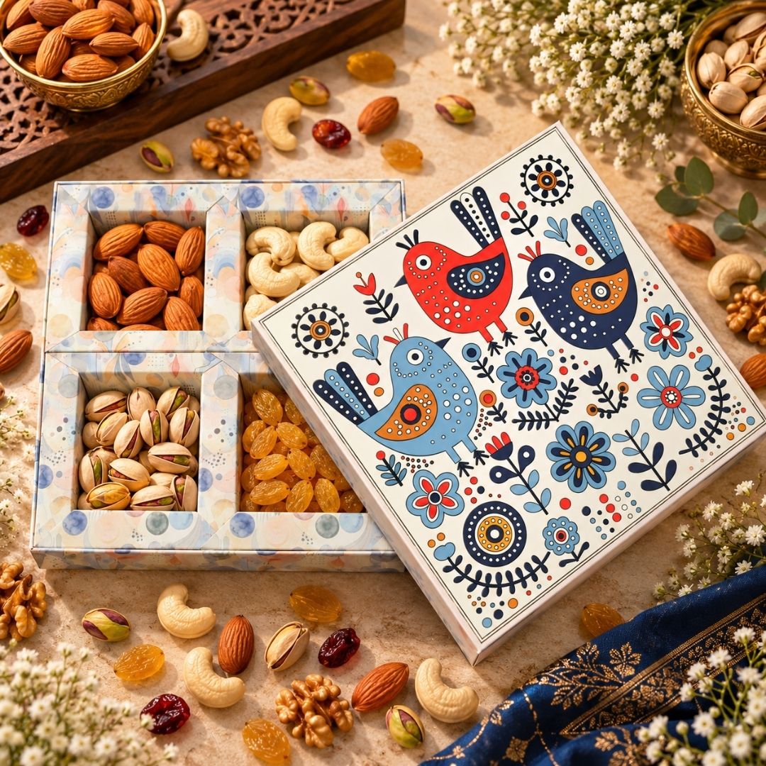 4 Compartment Dry Fruit Box 1006 A