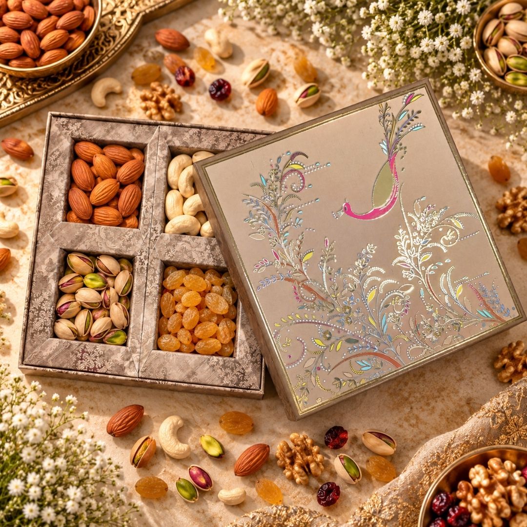 4 Compartment Dry Fruit Box 1006 D