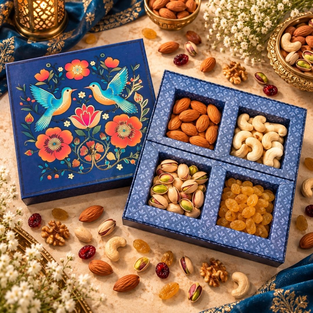 4 Compartment Dry Fruit Box 1006 J