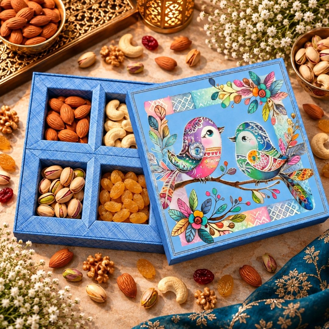 4 Compartment Dry Fruit Box 1006 G
