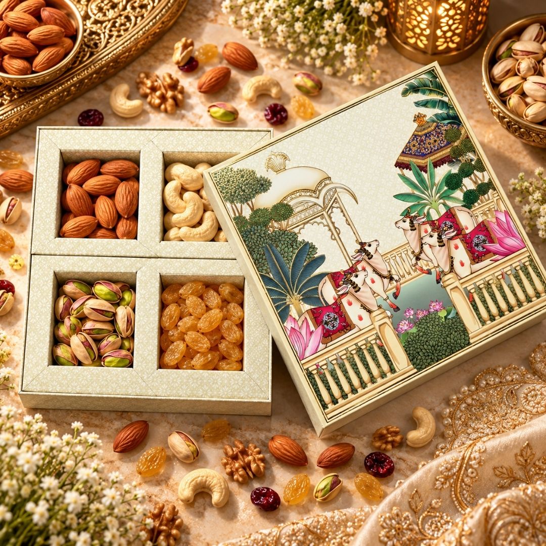 4 Compartment Dry Fruit Box 1006 L