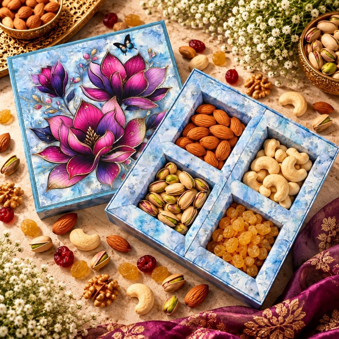 4 Compartment Dry Fruit Box 1006 I