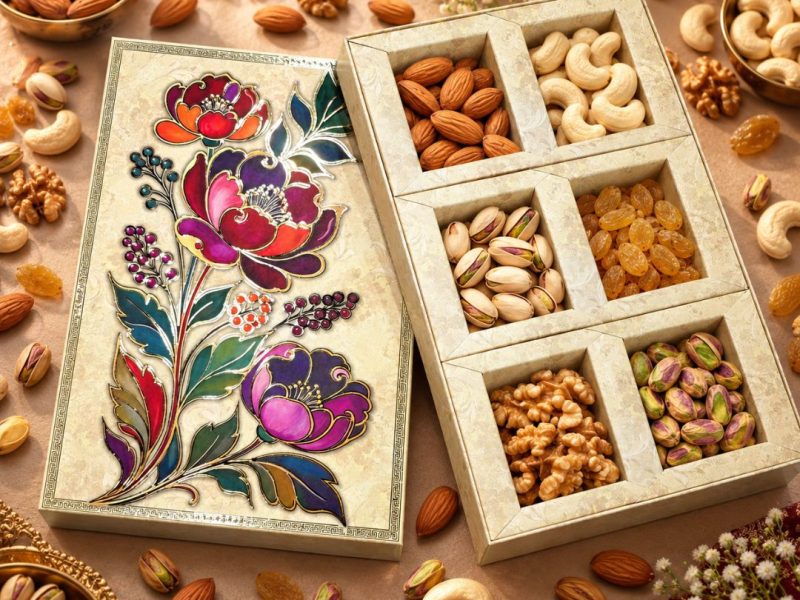 6 Compartment Dry Fruit Box 1036 B
