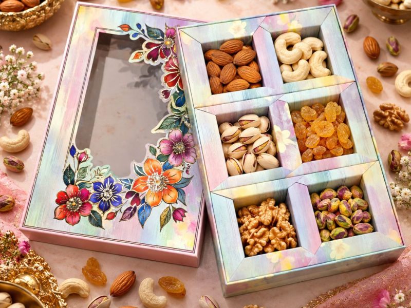 6 Compartment Dry Fruit Box 1056 D