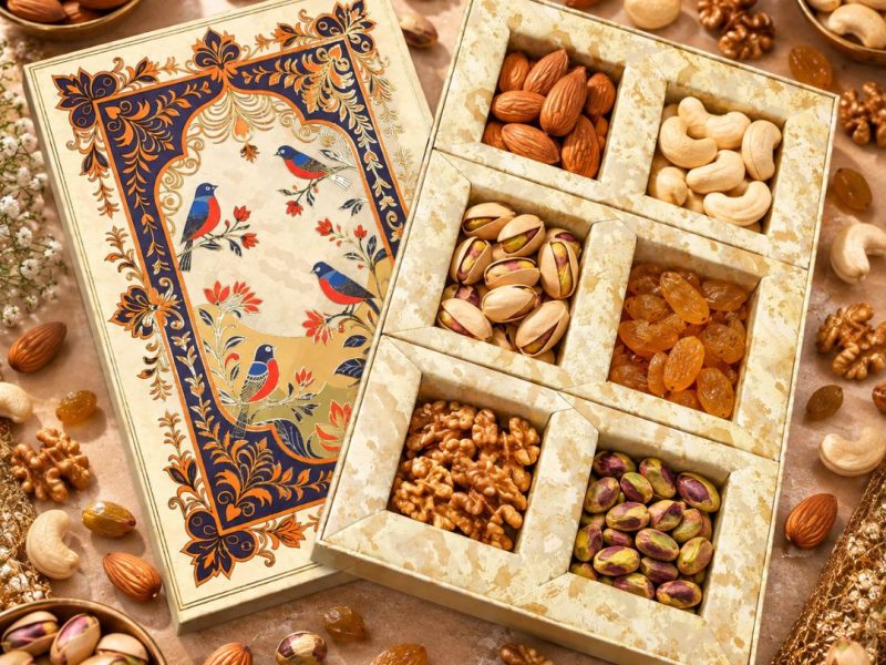 6 Compartment Dry Fruit Box 1056 F