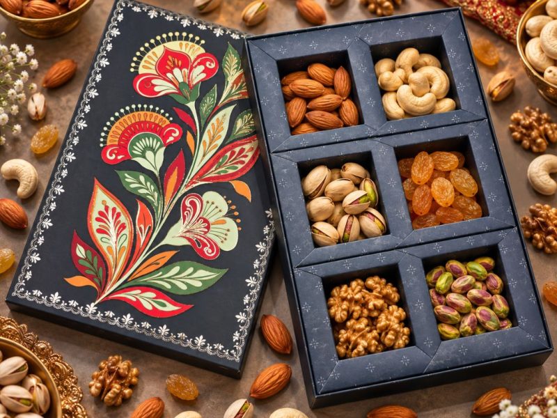 6 Compartment Dry Fruit Box 1056 G
