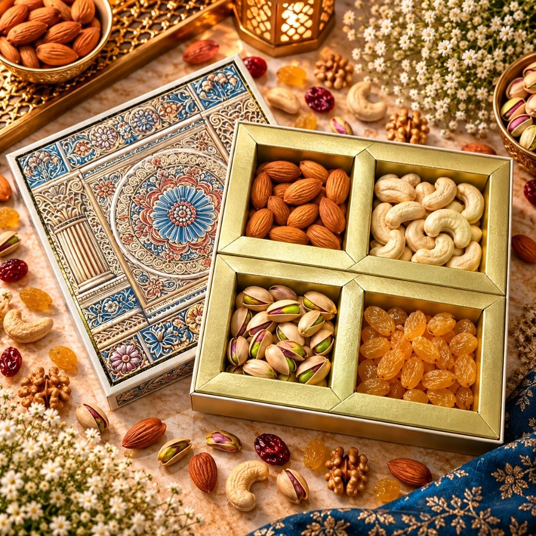 4 Compartment Dry Fruit Box 2608-1