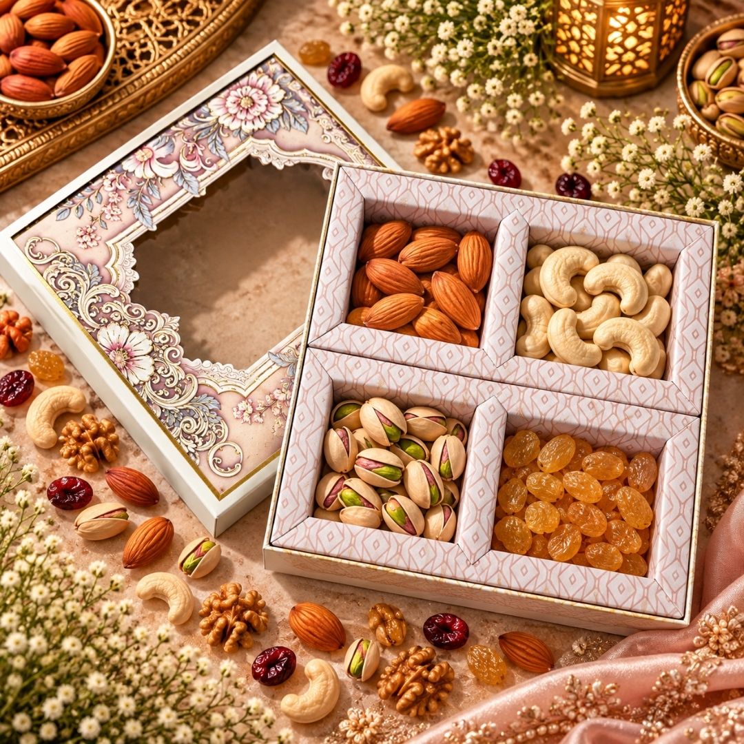 4 Compartment Dry Fruit Box 2609-1