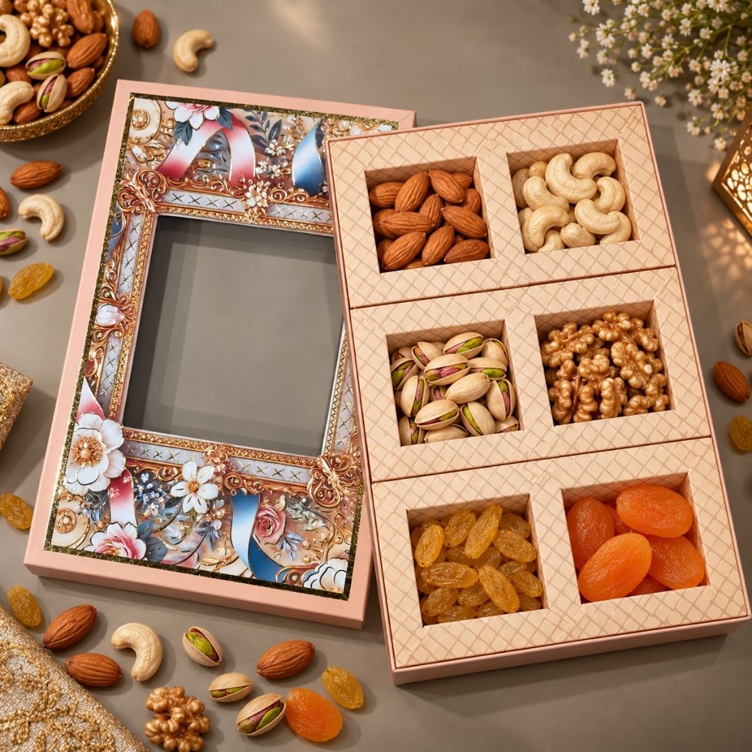 6 Compartment Dry Fruit Box 2610