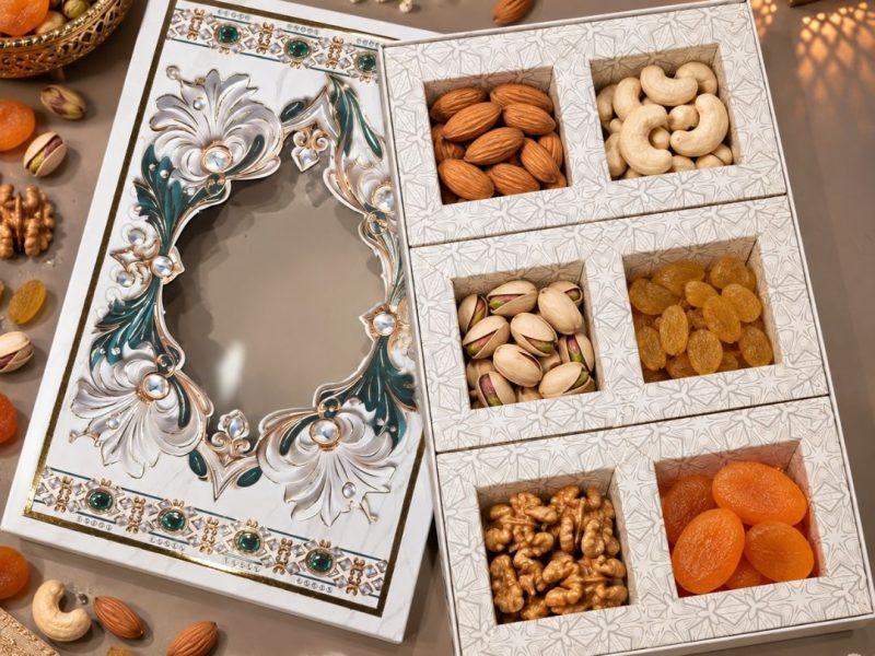 6 Compartment Dry Fruit Box 2611