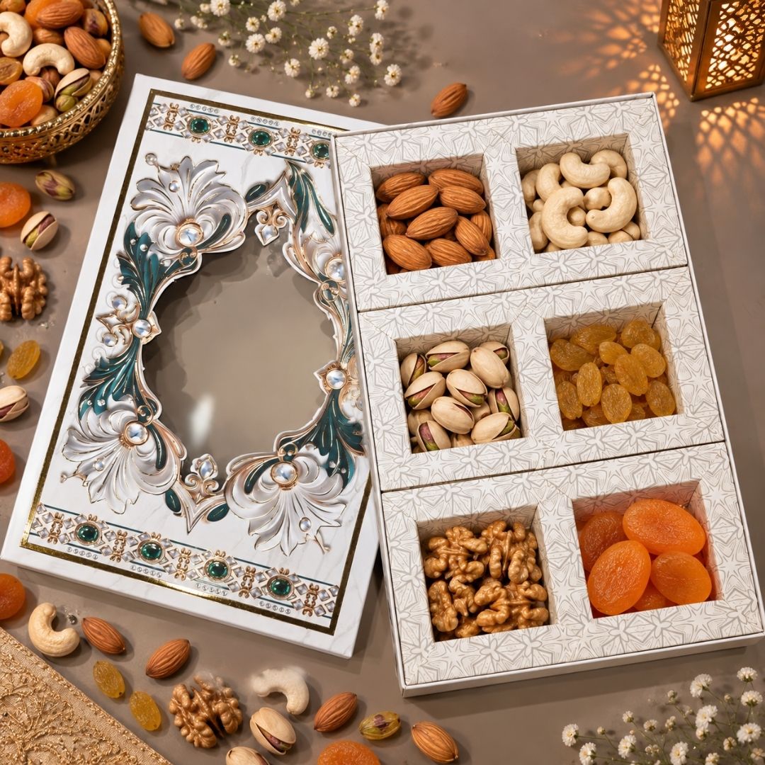 6 Compartment Dry Fruit Box 2611