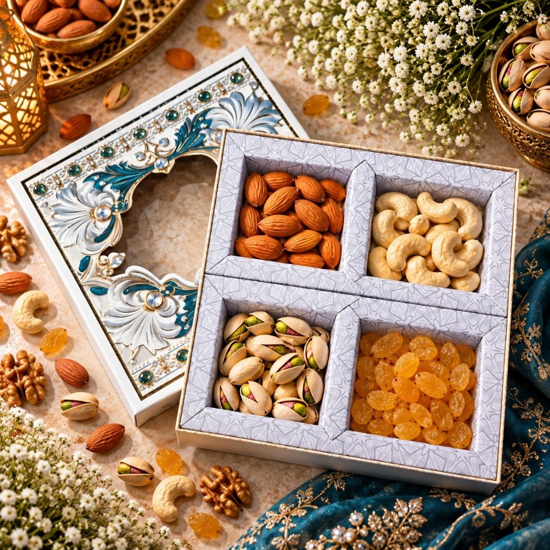 4 Compartment Dry Fruit Box 2611-1