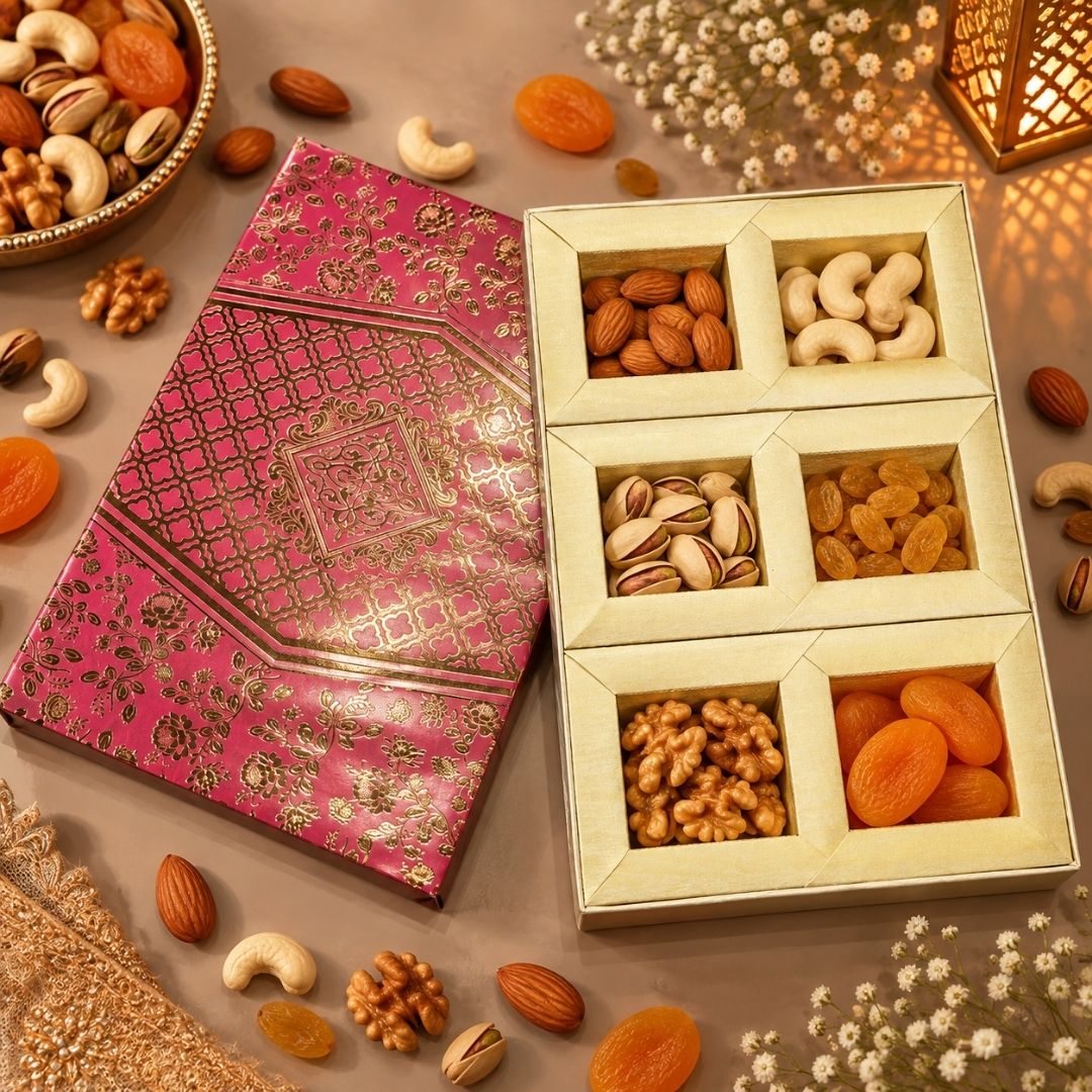 6 Compartment Dry Fruit Box 2618