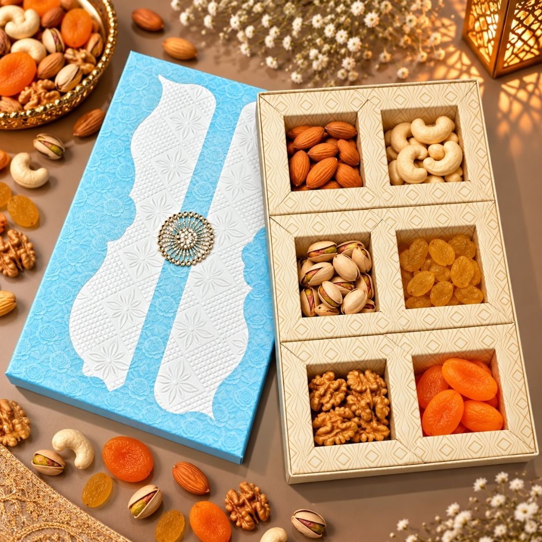 6 Compartment Dry Fruit Box 2627