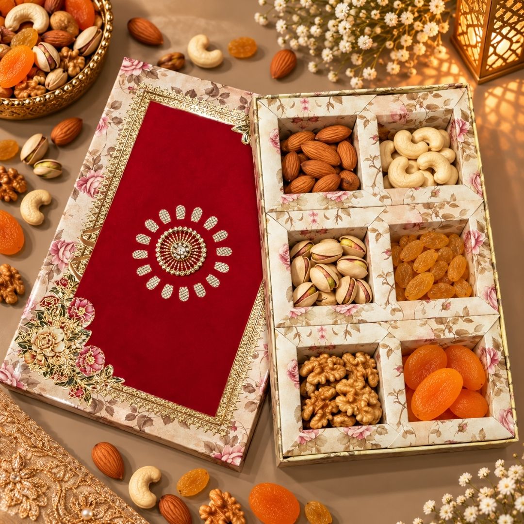 6 Compartment Dry Fruit Box 2629