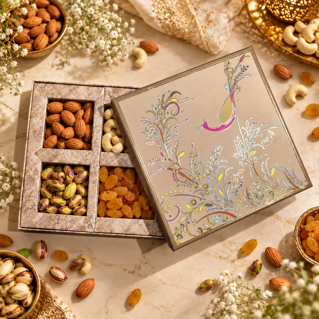 4 Compartment Dry Fruit Box 1016 D