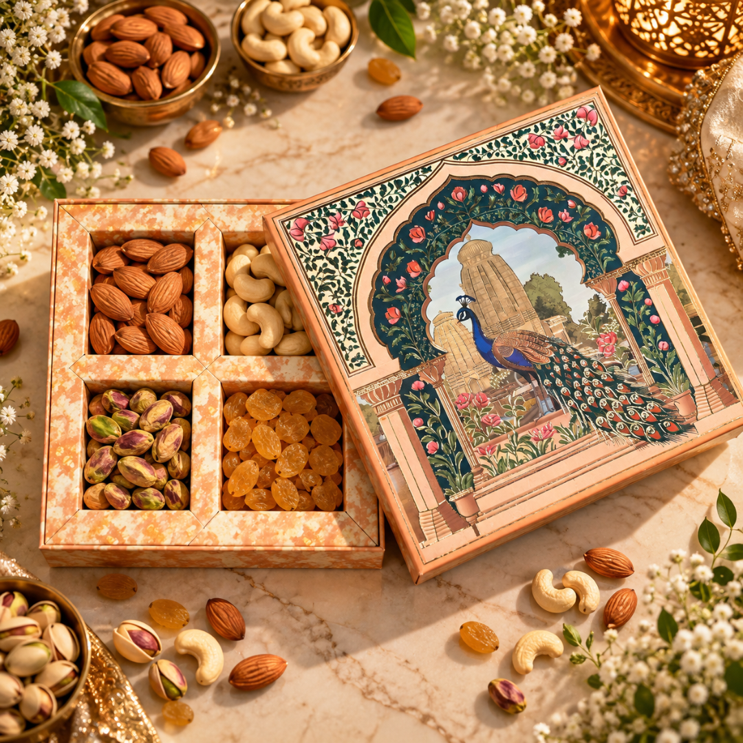 4 Compartment Dry Fruit Box 1016 F
