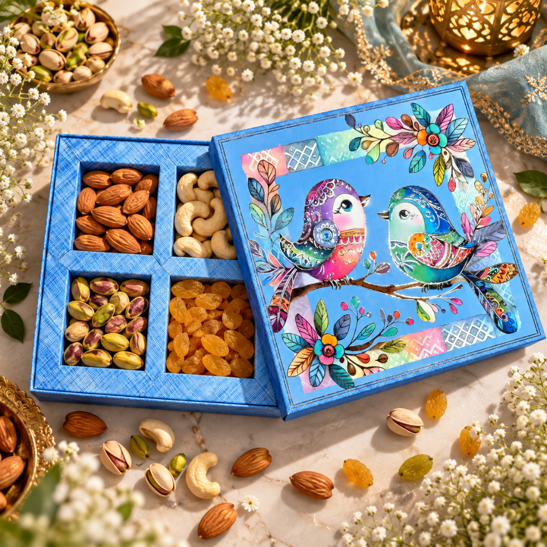 4 Compartment Dry Fruit Box 1016 G