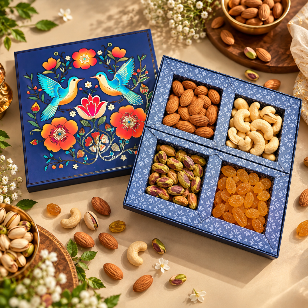 4 Compartment Dry Fruit Box 1016 J