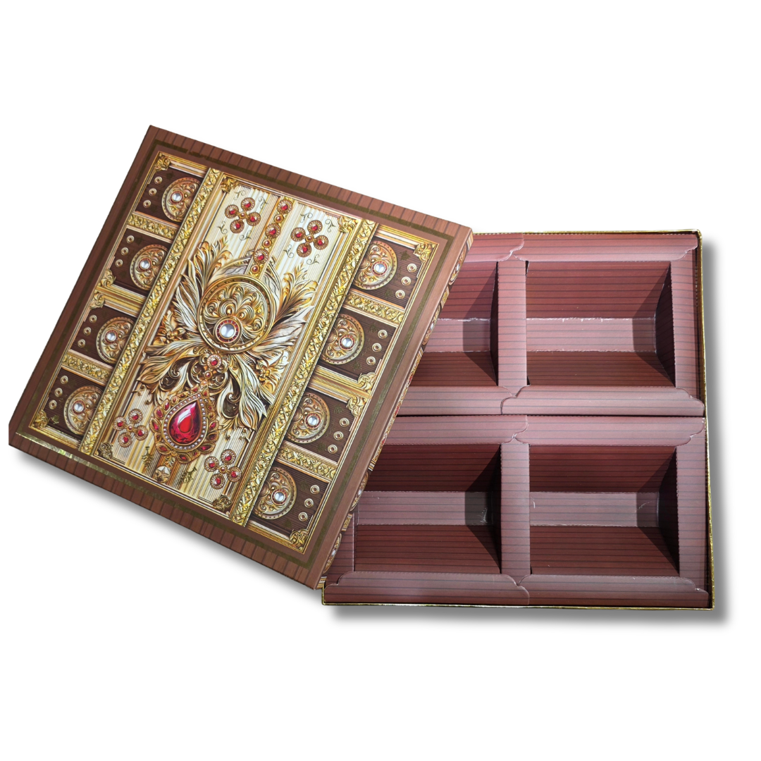4 Compartment Dry Fruit Box 2601