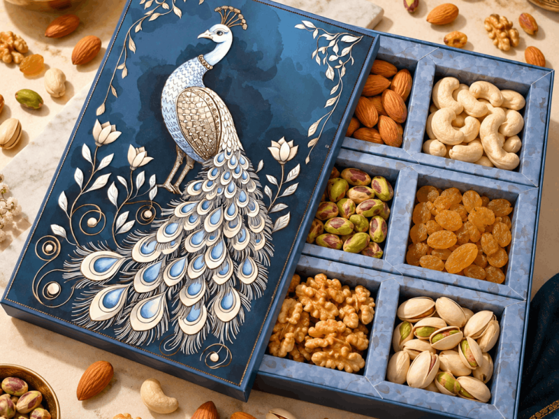 6 Compartment Dry Fruit Box 1066 C
