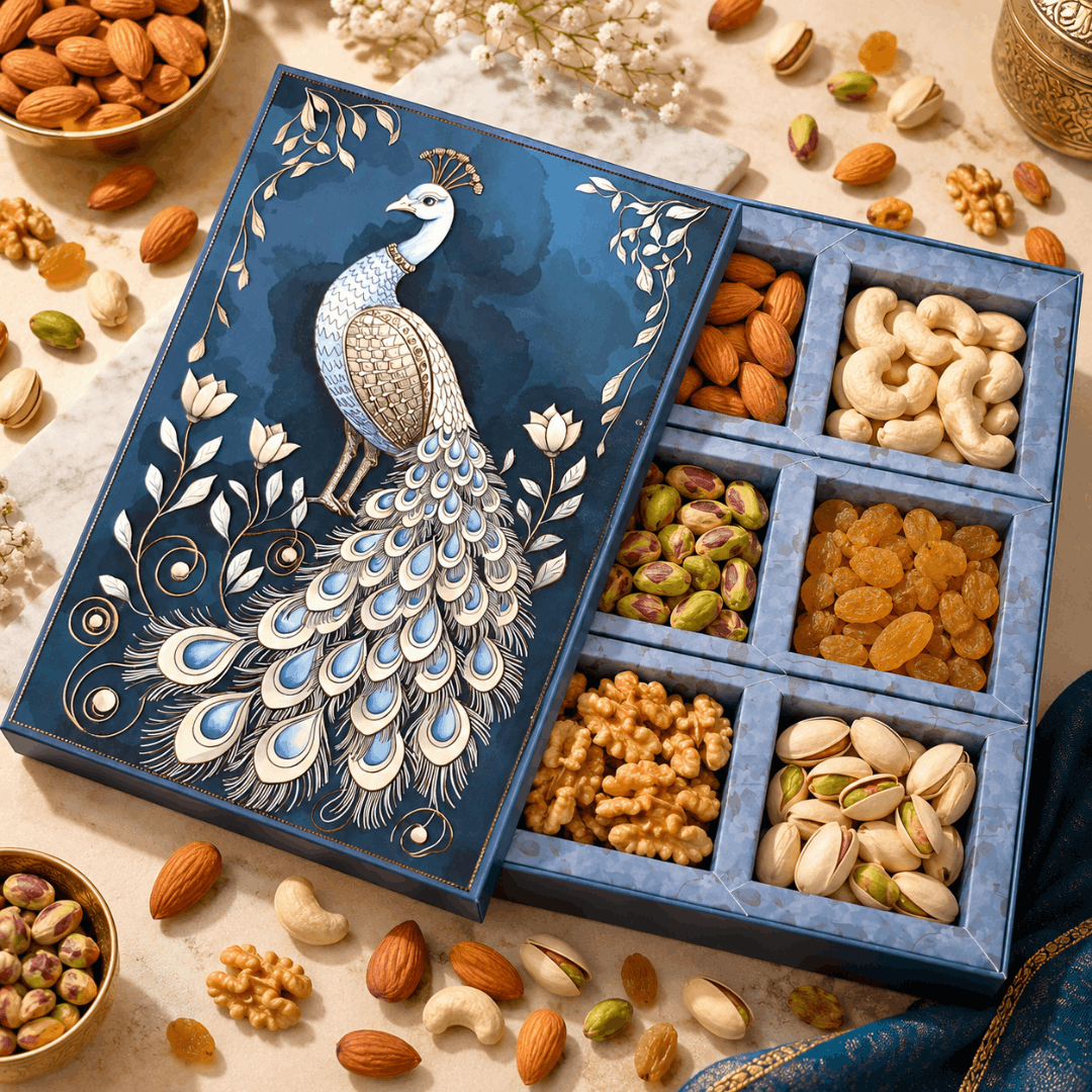 6 Compartment Dry Fruit Box 1066 C
