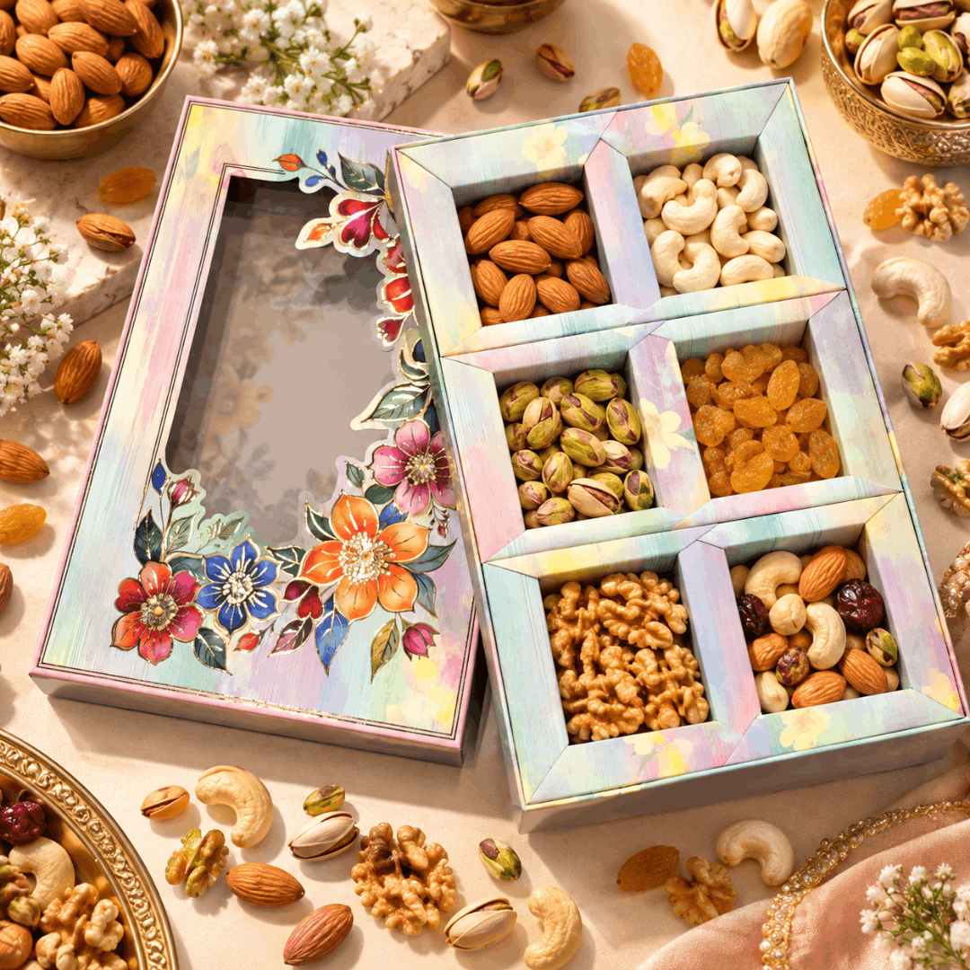 6 Compartment Dry Fruit Box 1066 D