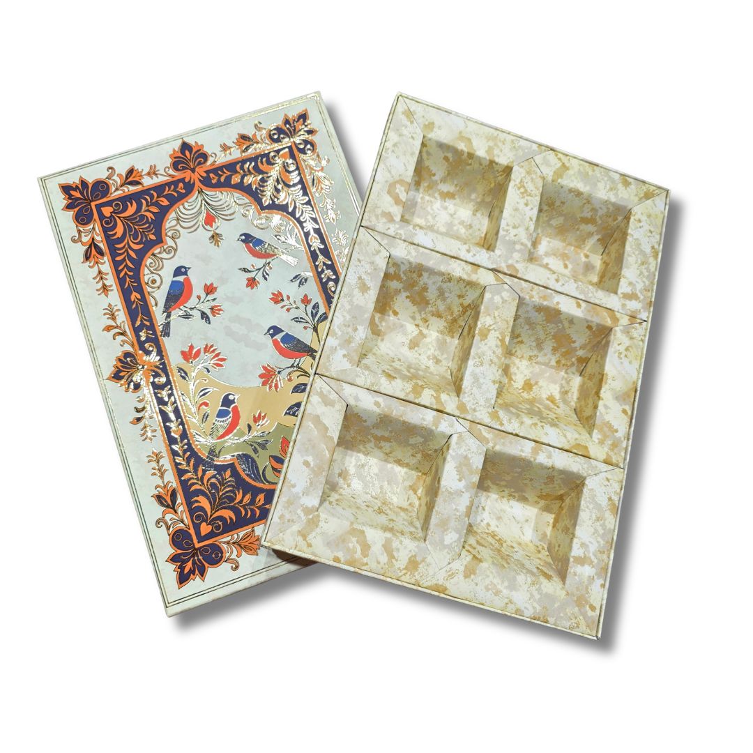 6 Compartment Dry Fruit Box 1066 F