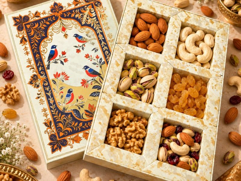 6 Compartment Dry Fruit Box 1066 F