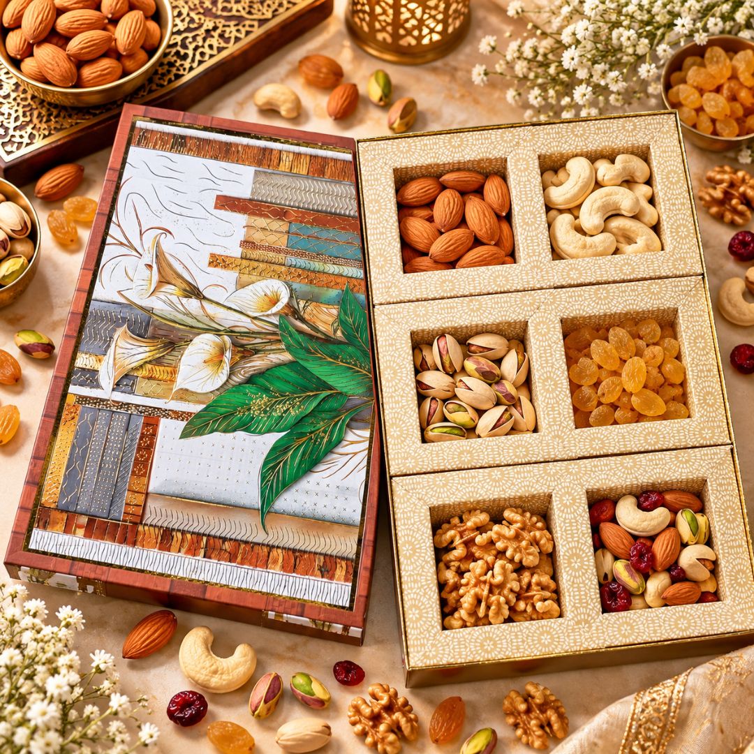 6 Compartment Dry Fruit Box 2602-02