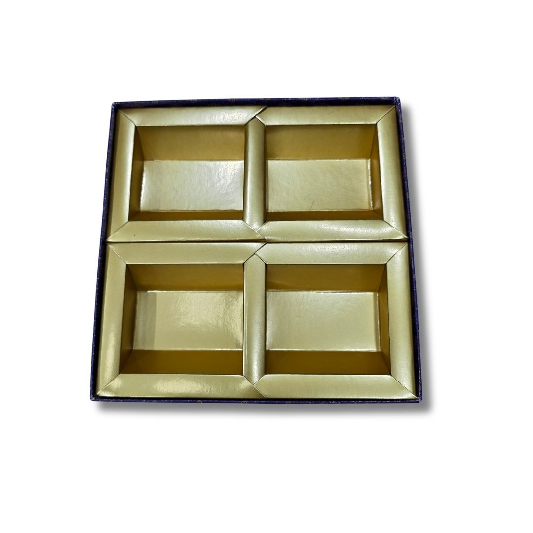 4 Compartment Dry Fruit Box K-Blue - Image 3